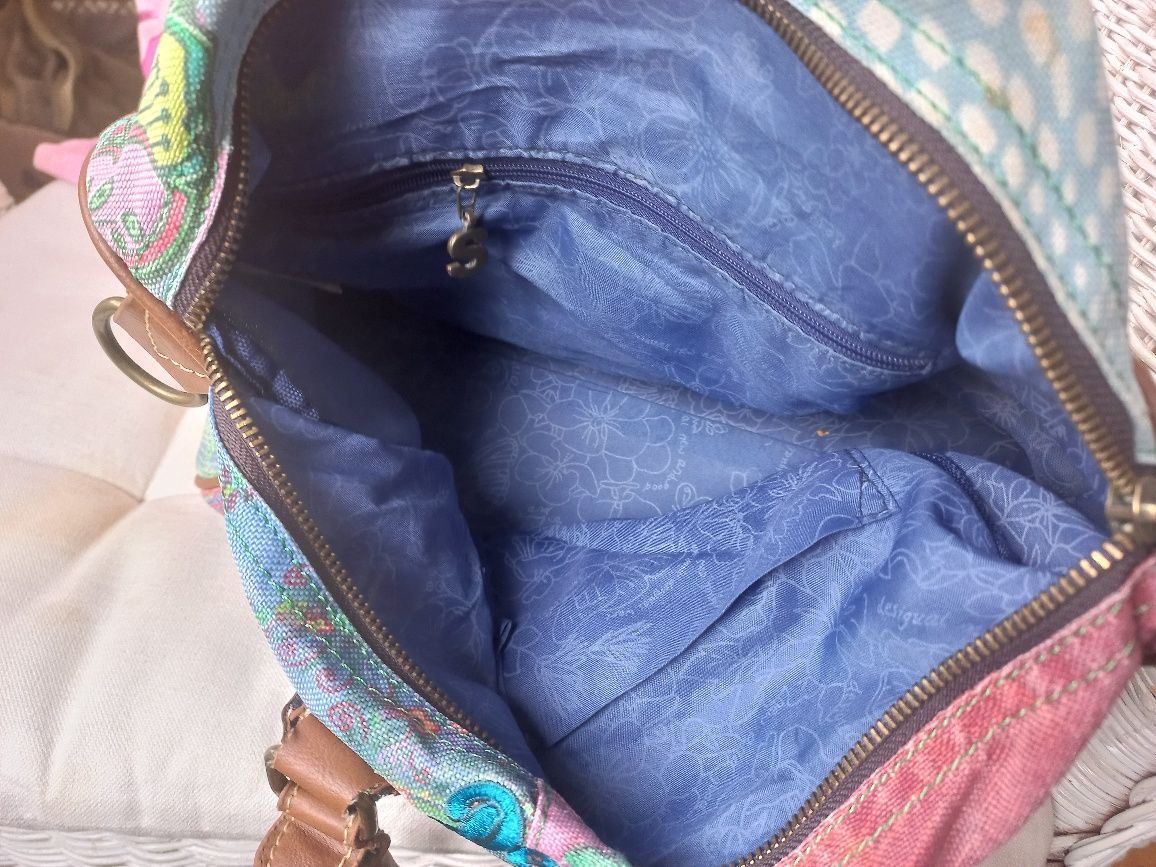 Torba w kształcie kuferka, z materialu, Desigual