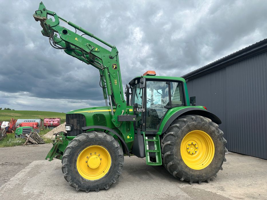Ciagnik john deere 6820 tuz wom 50 km/h 8000 mtg bdb stan