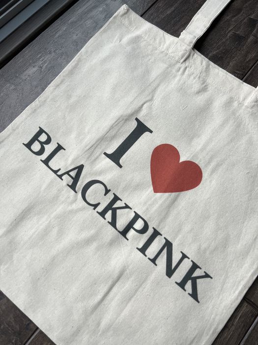 Nowa torba tote bag i love Blackpink serce heart