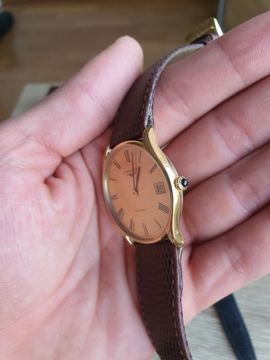 Relógio Longines automatico banhado a ouro.