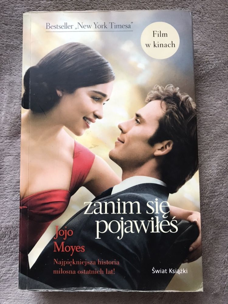 Zanim się pojawiłeś Jojo Moyes okładka filmowa