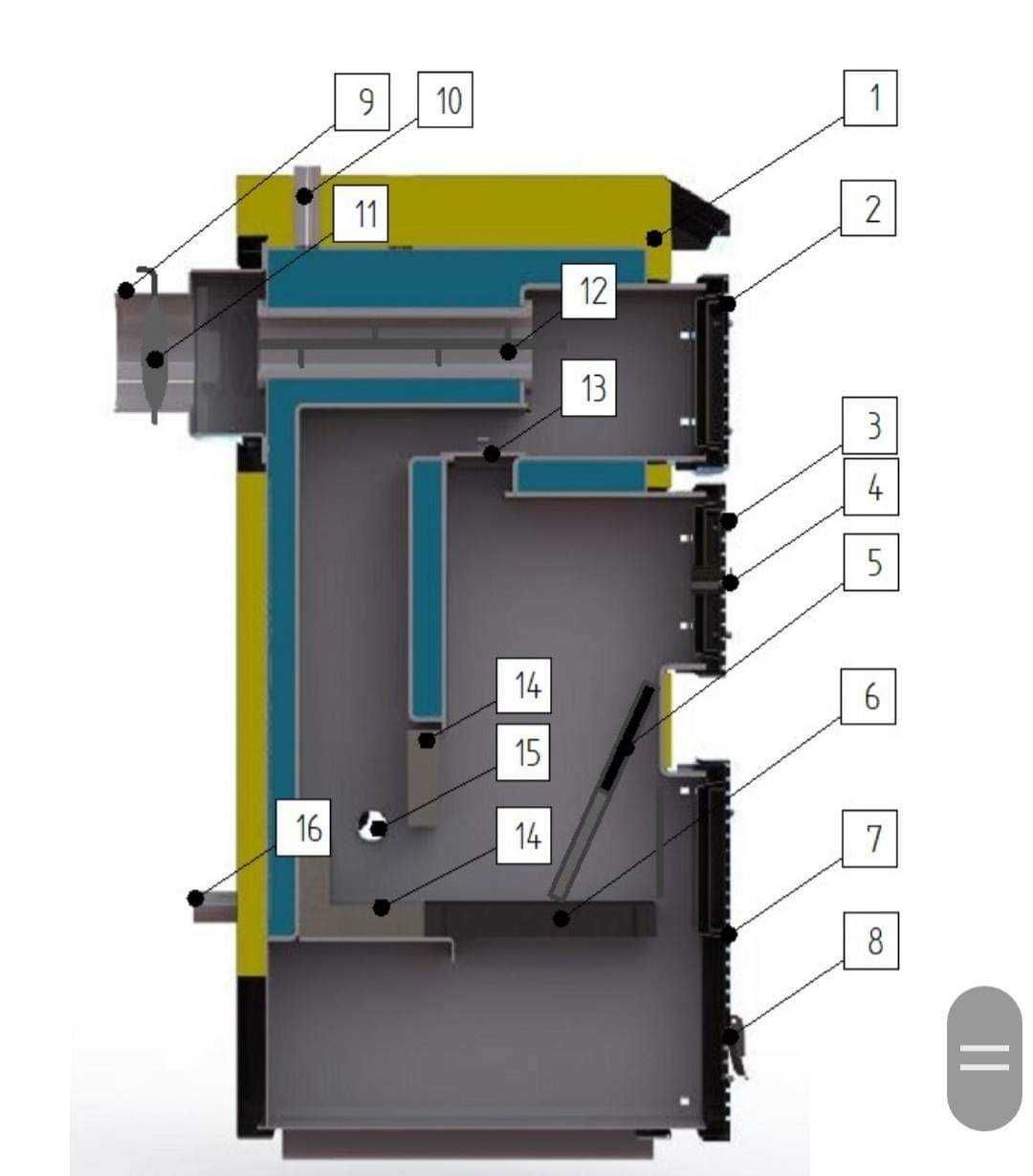 Kocioł na pellet piec na węgiel 160-220m2 18kW 5 klasa