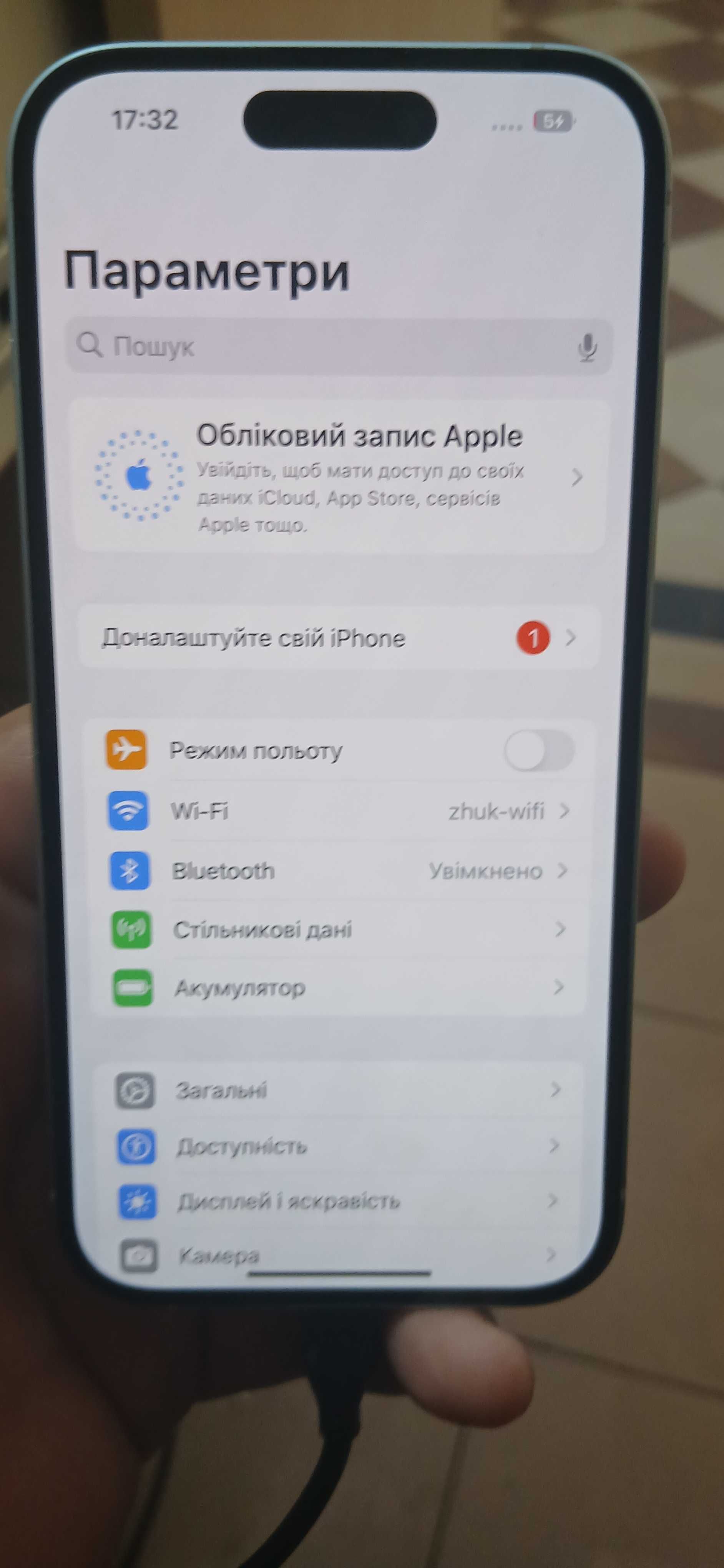 Iphone 15 128gb blue оригінал, з заводськими пломбами акб 100