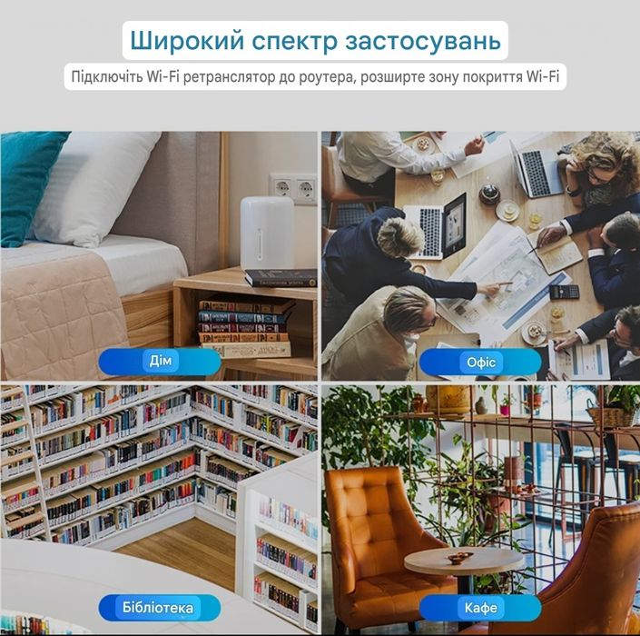 Мережевий бездротовий адаптер 1200 Мбіт/с. 2.4G / 5G, роутер, репитер