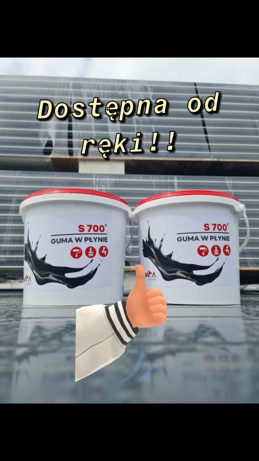 Masa bitumiczna, guma w płynie Canada Rubber czarna
