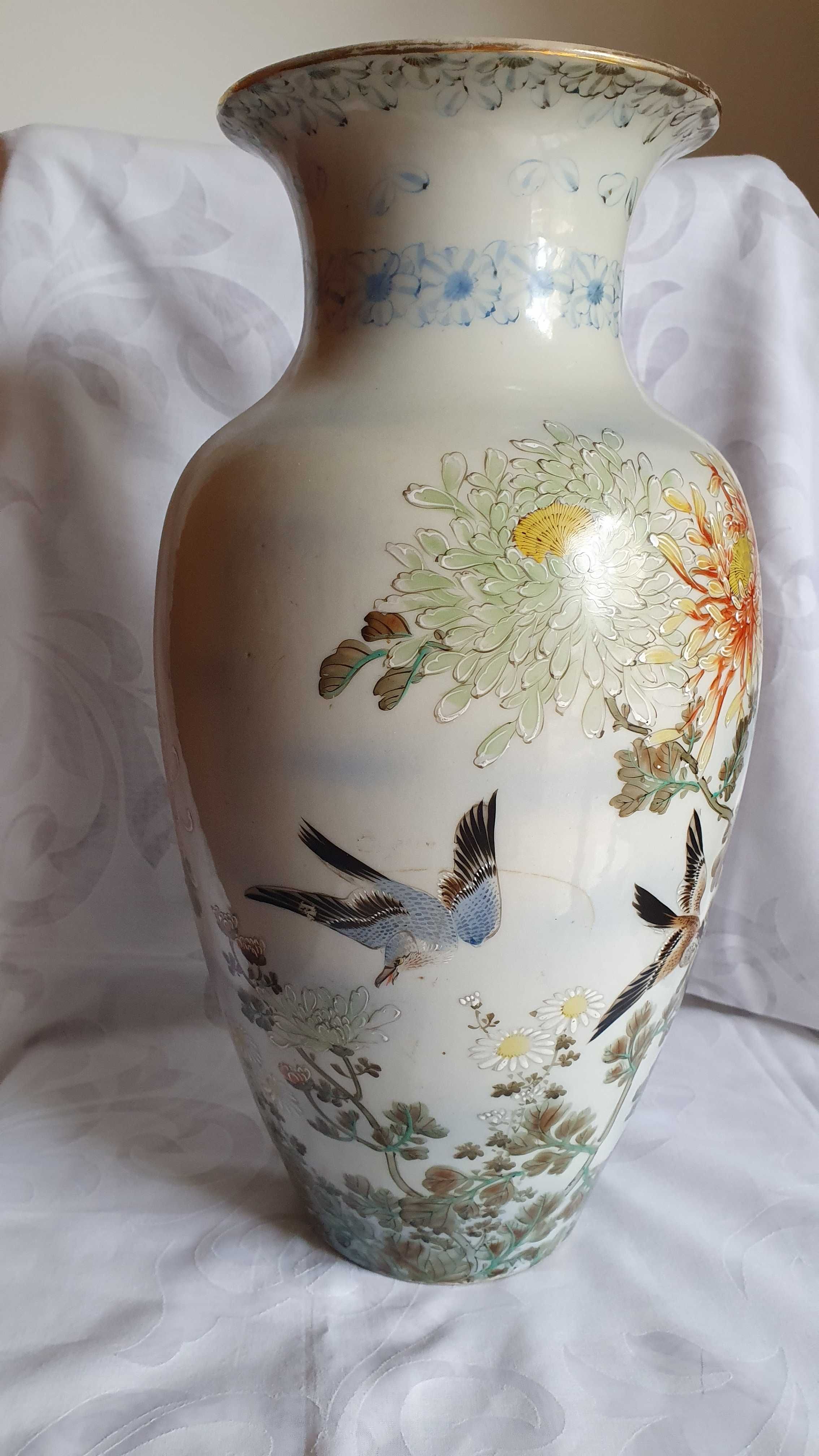 Jarrão  em porcelana antiga China, original pintado à mão