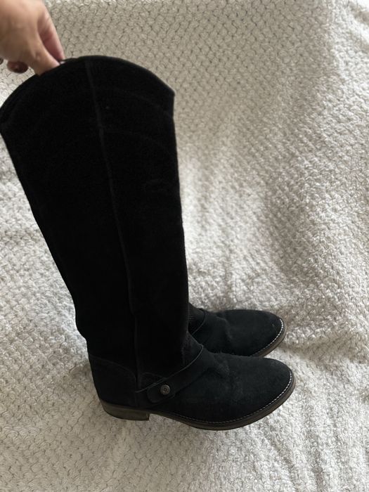 Tommy Hilfiger kozaki zamsz 38