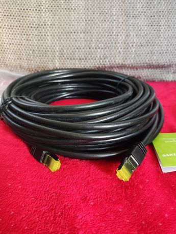 Kabel CAT7 20m sieciowy Ethernet LAN do internetu router modem przewód