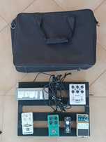 Pedaltrain Jr, PowerPlant iso12, pedais TC boss DD-6 mooer DemonFX ehx