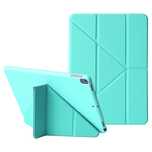 Etui Ochronne do iPad 11 2021 Klapka Origami Silikonowe Turkusowe