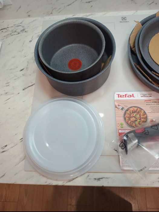 Zestaw 2 garnków i 3 patelni TEFAL Ingenio natural On