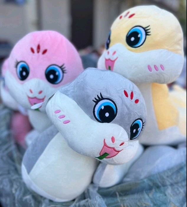 Плед-подушка игрушка 3в1 Змея 62см