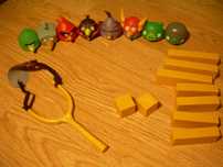 Gra Angry Birds Space, gumowe figurki