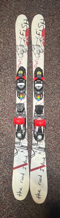 Продам дитячі лижі Salomon і лижні черевика Rossignol Fun Girl J3