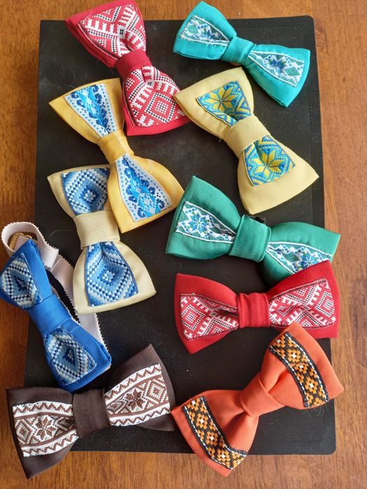 Метелики-краватки,бабочки чоловічі  різнокольорові