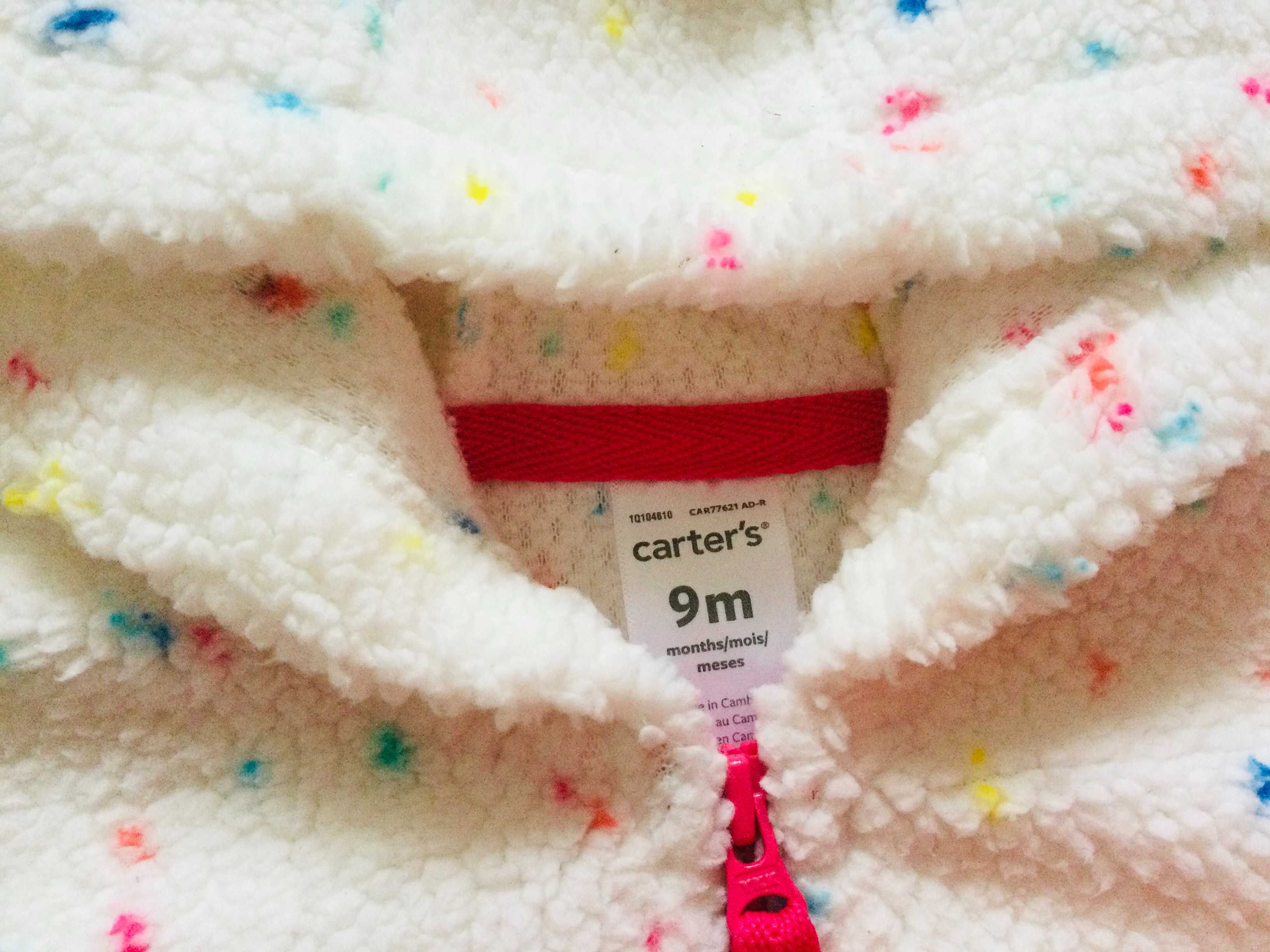 Carters 9 міс- 1 рік стильна курточка на замку, худі, толстовка