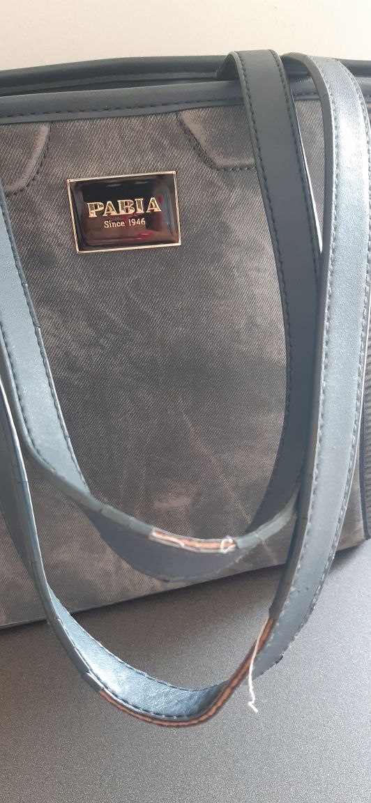 Torba Pabia A4 szary granat