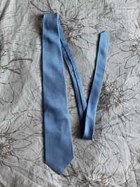 krawat męski Hawes & Curtis vintage niebieski we wzorki