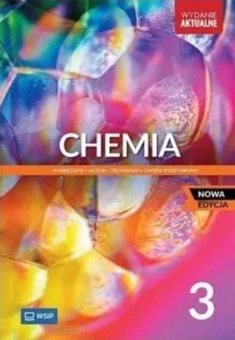 Chemia 3 Podręcznik ZP WSiP 2024 Nowa Edycja