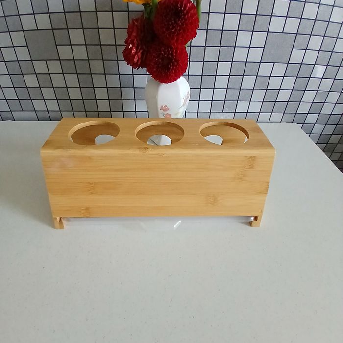 Kesper 58650 Stojak na butelki z tacką ociekową, 32 x 17,5 x 12 cm