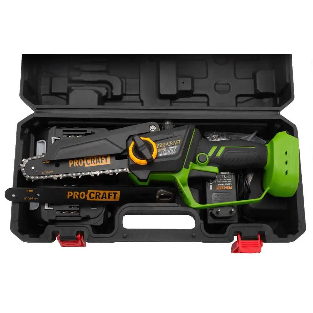 Мини пила аккумуляторная бесщеточная PROCRAFT PKA46 2 акб 2 шины цепи