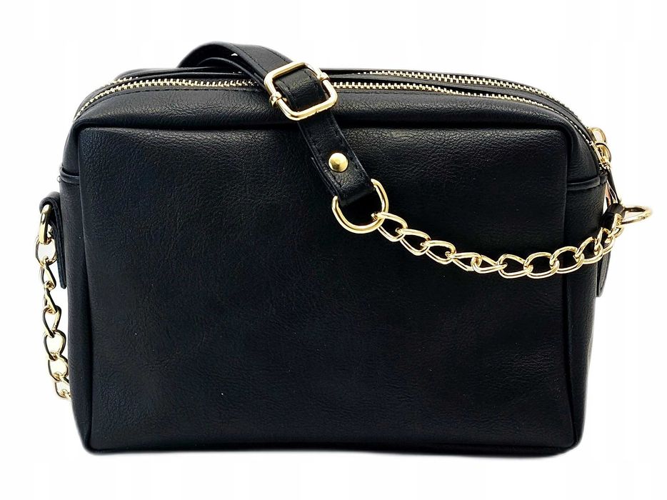 LAURA BIAGGI Torebka Damska Listonoszka Skórzana Na Ramię Pasek Beżowa