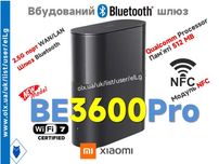 Xiaomi BE3600 PRO смарт центр з NFC та Bluetooth, роутер WiFi 7