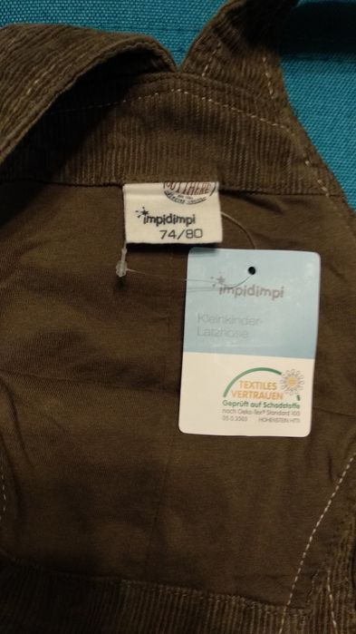 Новый Комбинезон вельветовый утеплённый - Impidimpi, Рост - 74/80 см