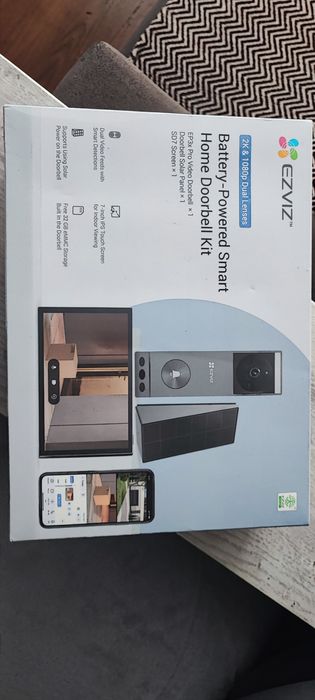 Продам ezviz EP3x Pro Video Doorbell +SD7 Screen solar panel