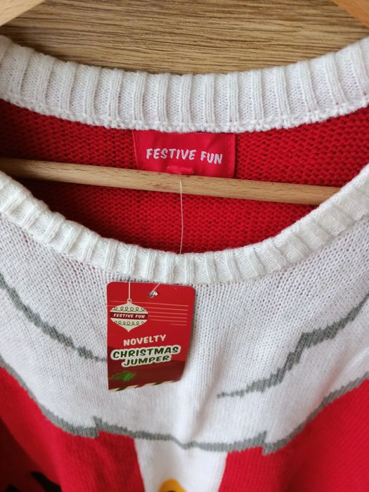Strój kostium przebranie swetr sweter św. Mikołaj
