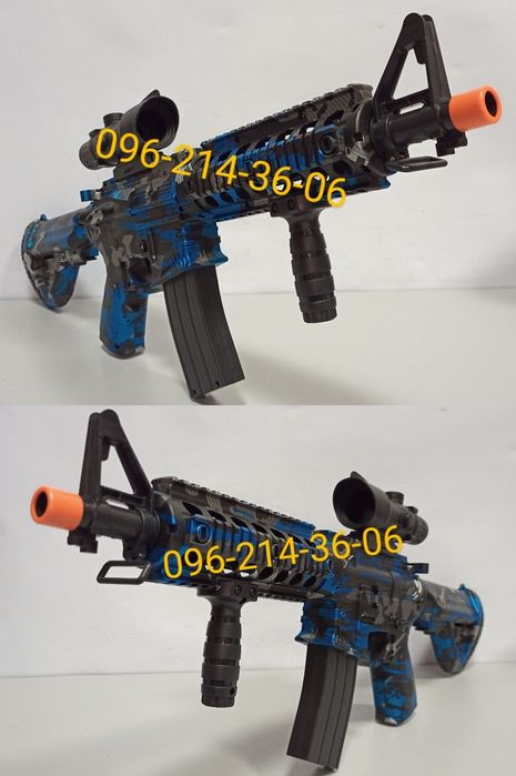 Мощный детский автомат на орбизах M416 на аккумуляторе