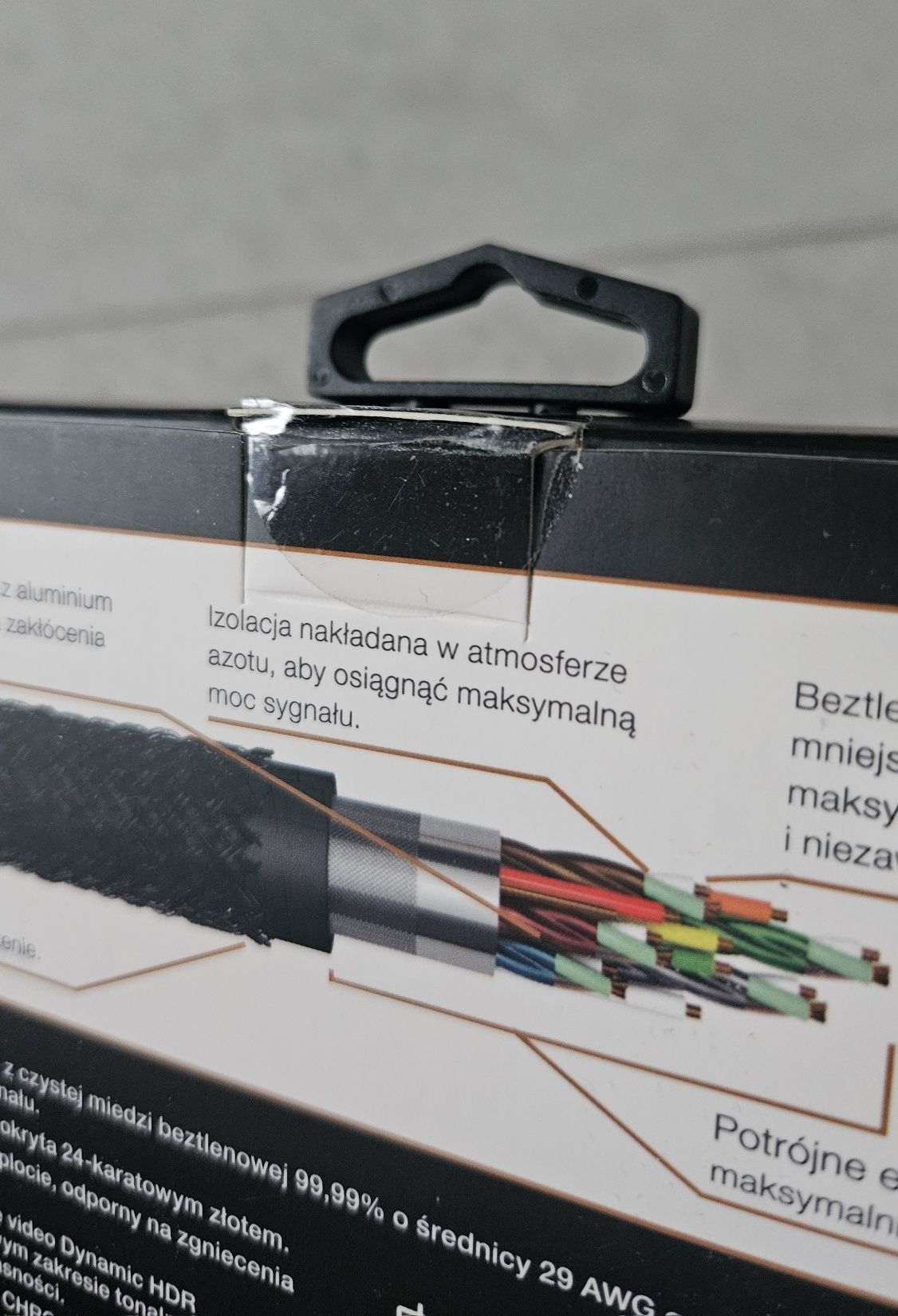 Nowy Kabel HDMI 2.1 8K firmy Goldline, 2 metry