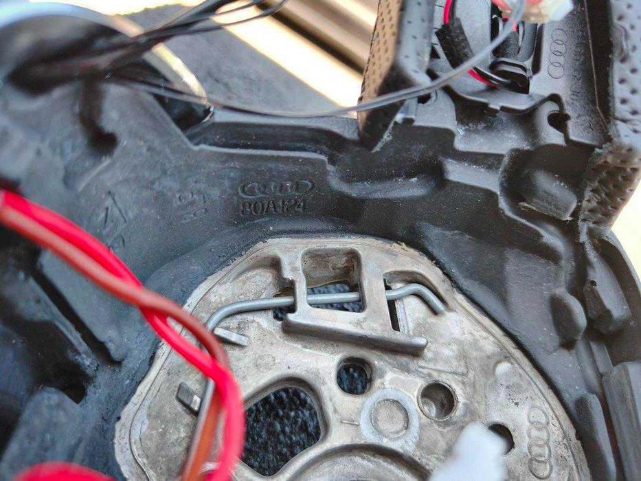 Kierownica skórzana AUDI S-LINE Q5 80A A4 B9 Łopatki Multifunkcja