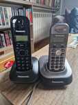 Dwa telefony bezprzewodowe Panasonic