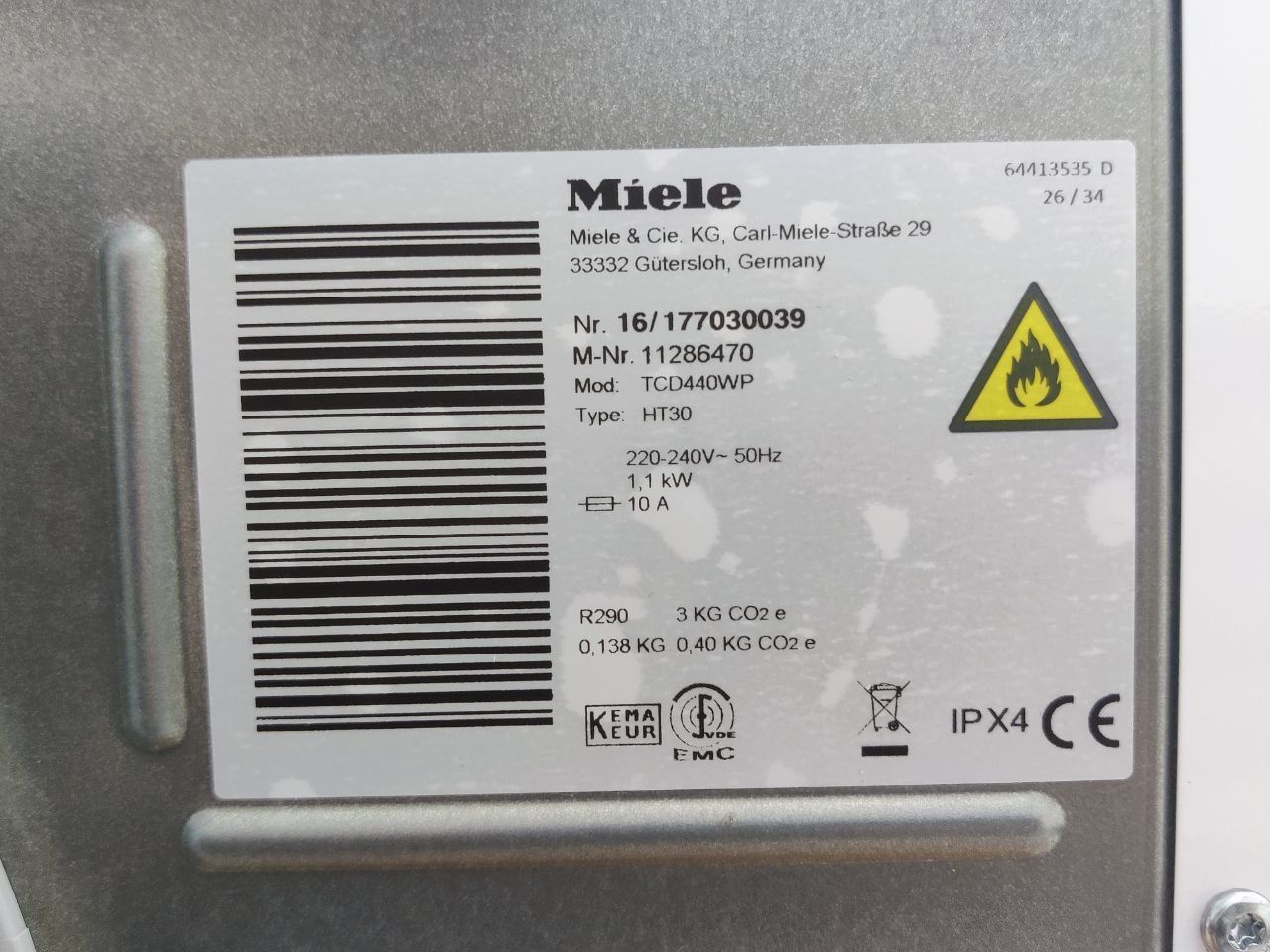 Сушка Miele™ TCD440WP. Сушильна машина 2022. Ідеал. GERMANY
