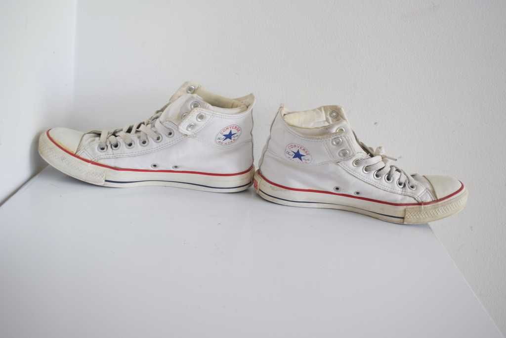 Converse białe  skórzane trampki 40 unisesx sneakersy