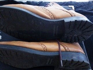 Botas Brogues pele tamanho 43