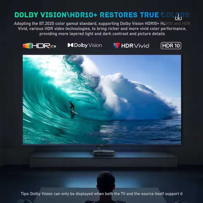 TV Box Kinhank K9 Amlogic S928X-K 4/64Gb WIFI6 AI-SR тв приставка