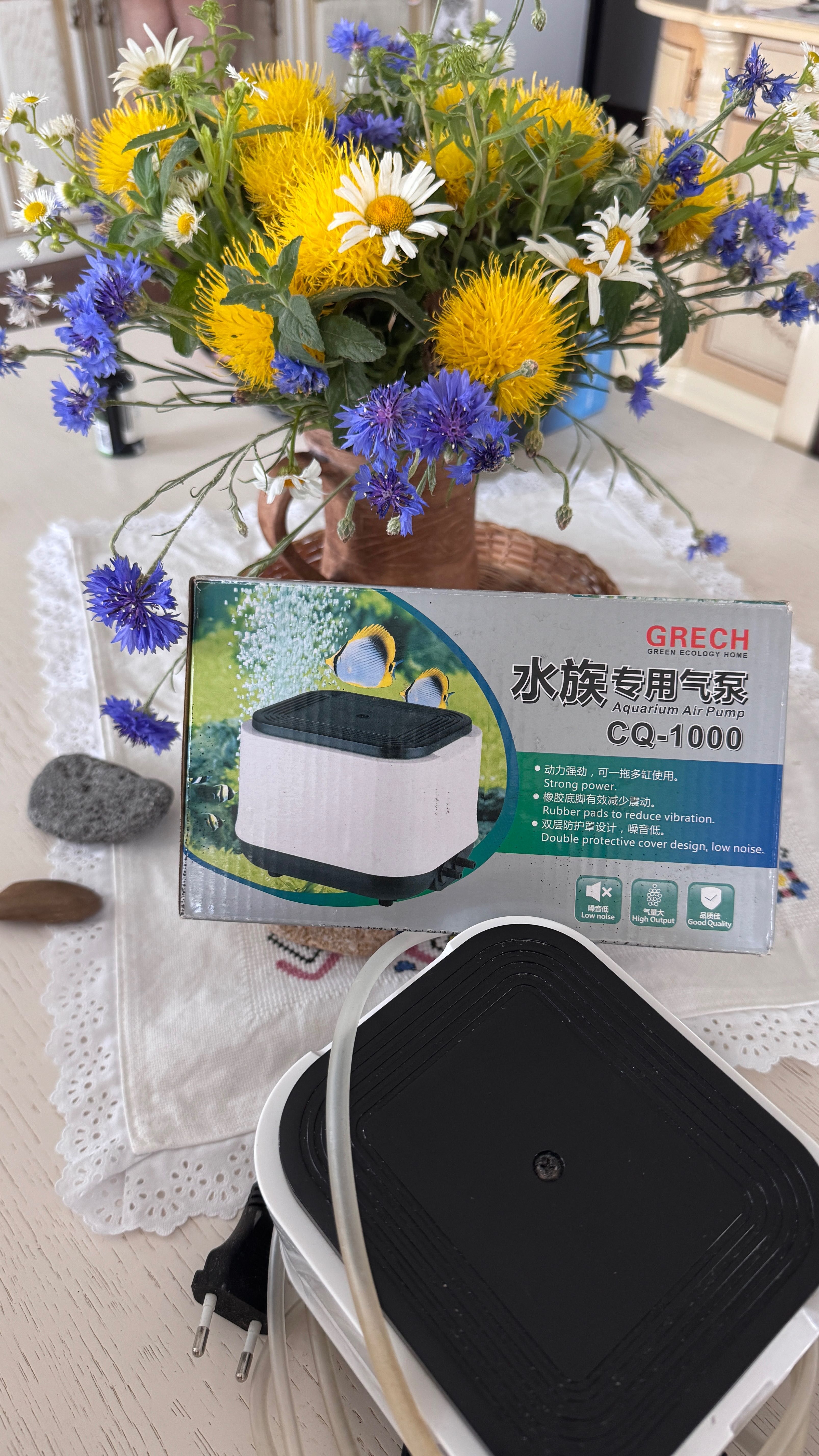 повітряний компресор  ДЛЯ АКВАРІУМА GRECH CQ-1000