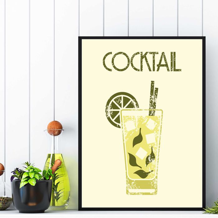 plakat do kuchni koktajl z owocami, obraz do kuchni koktajl sok owoce