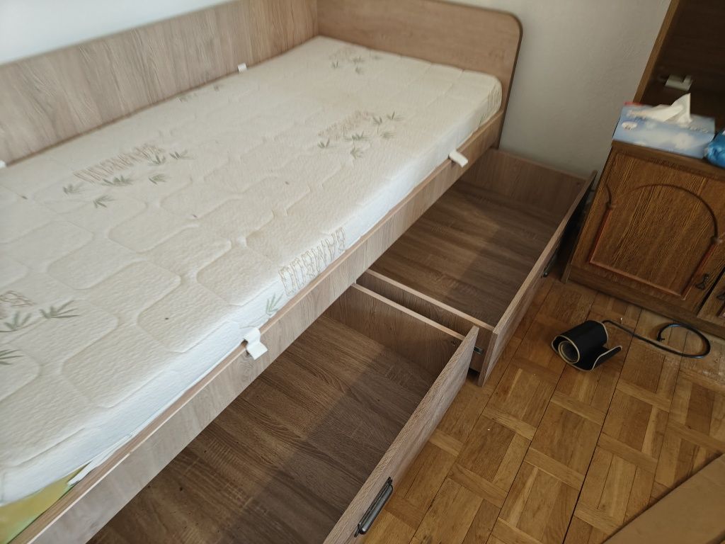 Tapczan łóżko z 2 pojemnikami na pościel dostawa Warszawa