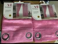 2 cortinas Nova cor rosa