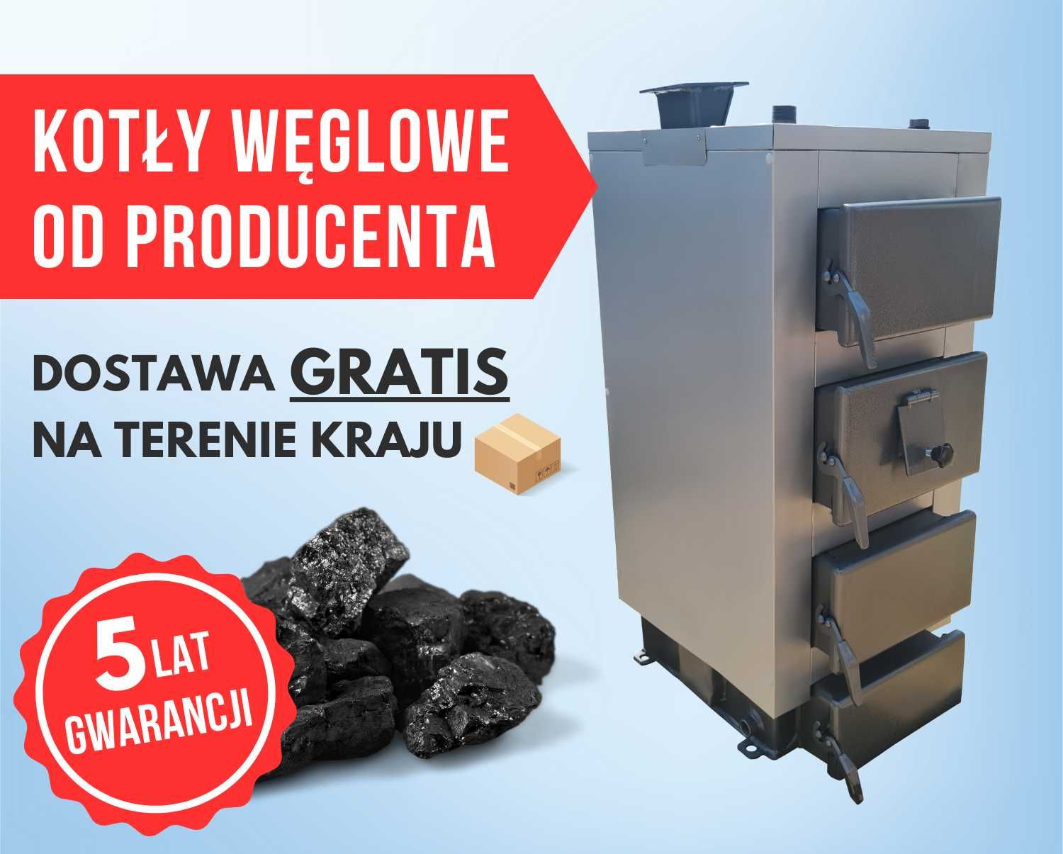 Kocioł Piec na drewno węgiel 10kW do 80 m2 Transport Gratis Producent