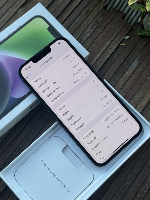 iPhone 14 256Gb Czarny