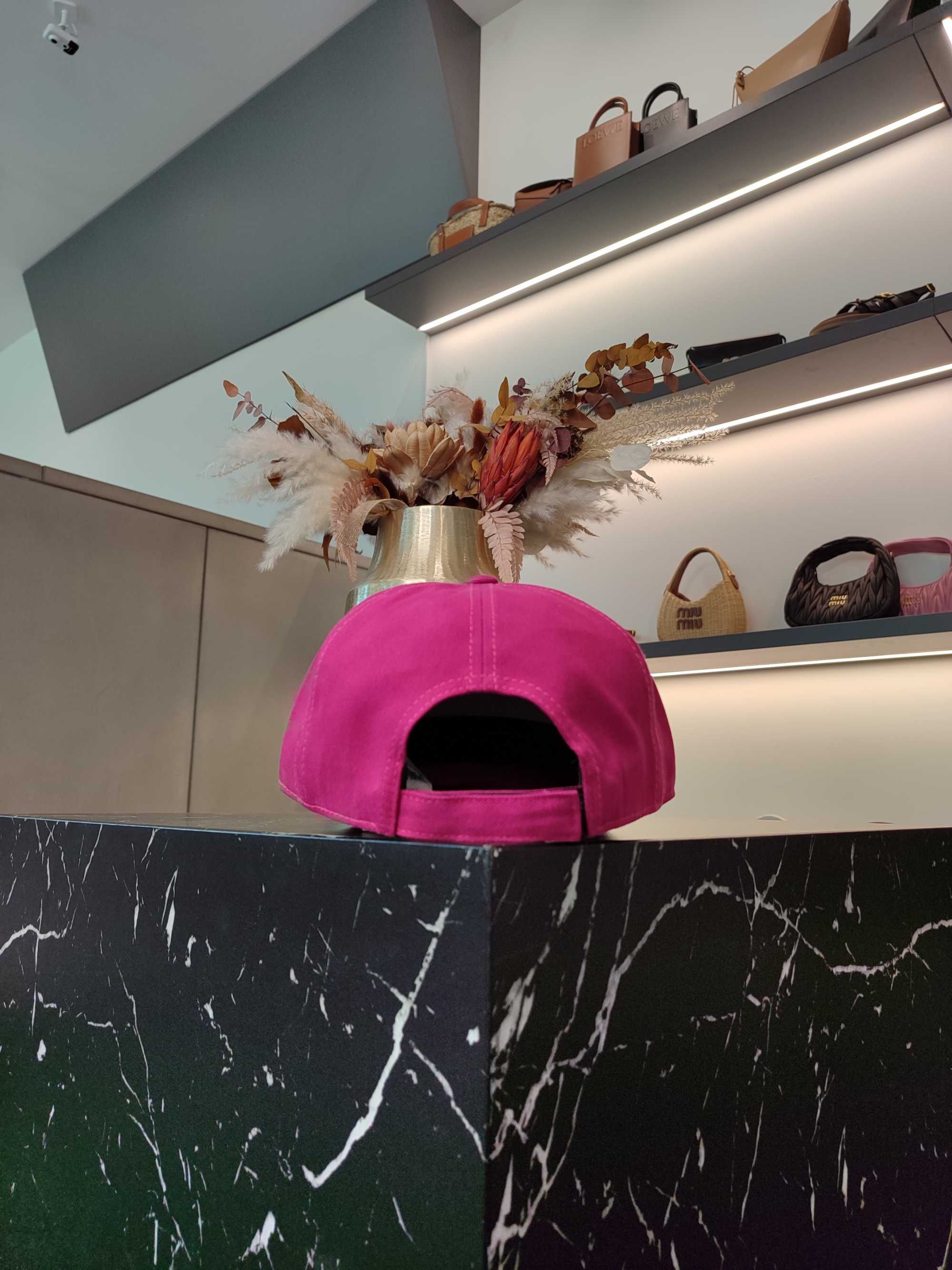 Кепка Miu Miu Cotton Baseball Cap Rose