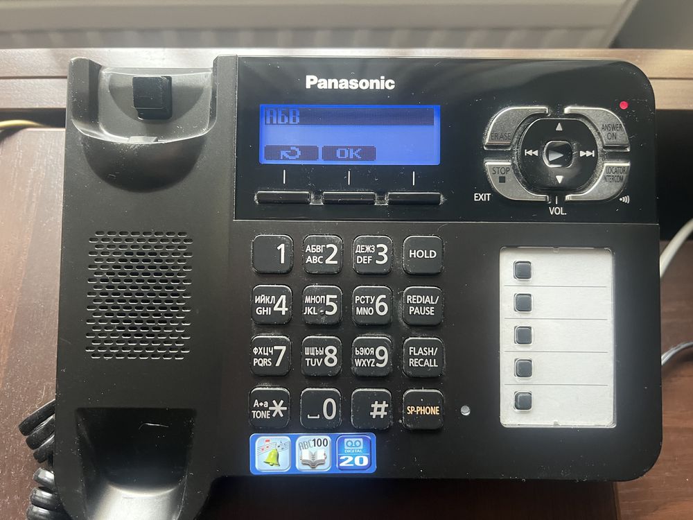 Телефон на дві трубки з АОН Panasonic KX-TG6461UA (Автовідповідач)