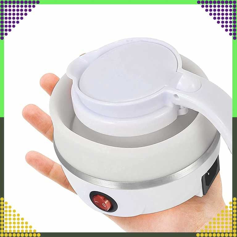 Czajnik Turystyczny Składany 600ml Podróżny Elektryczny 600W Biały