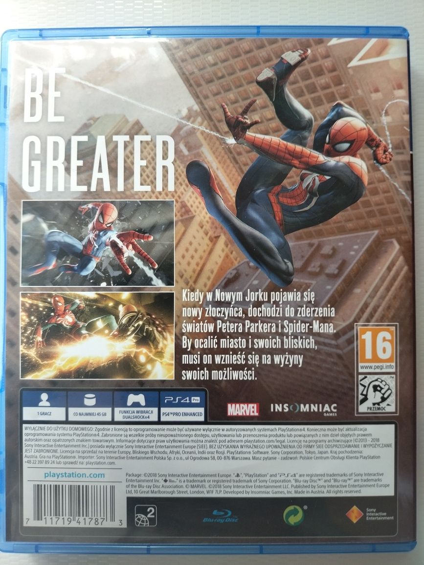 Spider-man PlayStation 4