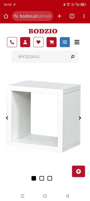 Dwie szafki białe