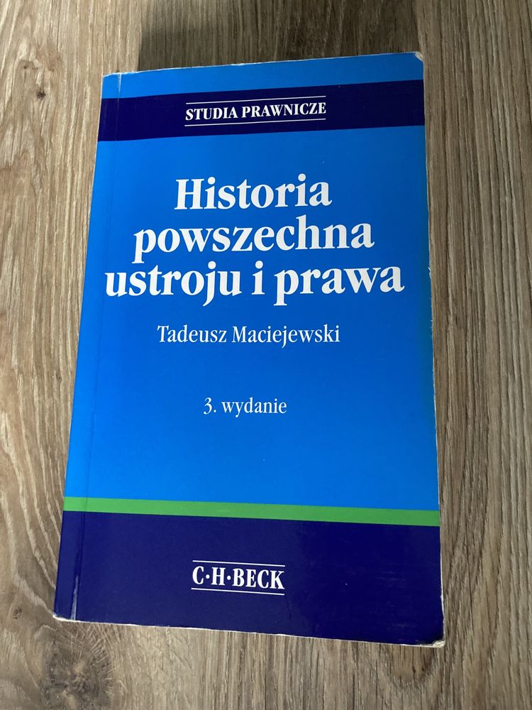 Historia powszechna ustroju i prawa (Maciejewski)